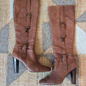 Charles David Tall Leather Boots Size 5.5